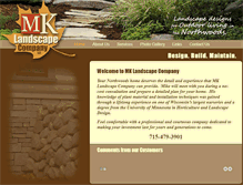 Tablet Screenshot of mklandscape.com